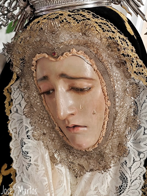 Virgen de los Dolores de Noalejo. Anónimo, siglo XVIII. Atribuida a la escuela granadina.