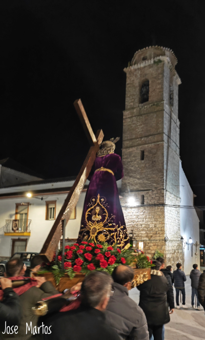 Procesión de la Imagen de Nuestro Padre Jesús Nazareno de Noalejo (José Navas Parejo. Década de los años 40 del siglo XX).