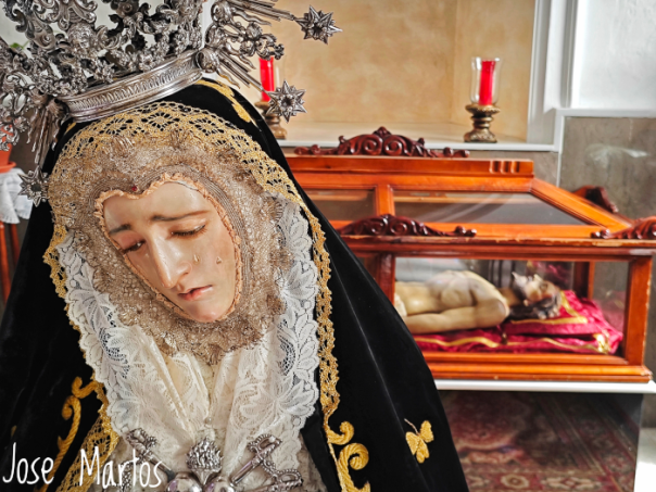 Virgen de los Dolores de Noalejo. Anónimo, siglo XVIII. Atribuida a la escuela granadina.