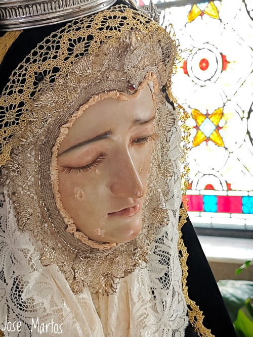 Virgen de los Dolores de Noalejo. Anónimo, siglo XVIII. Atribuida a la escuela granadina.