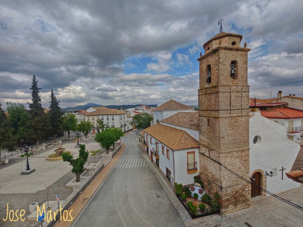 Vista de la Plaza de la Villa de Noalejo (Jaén)